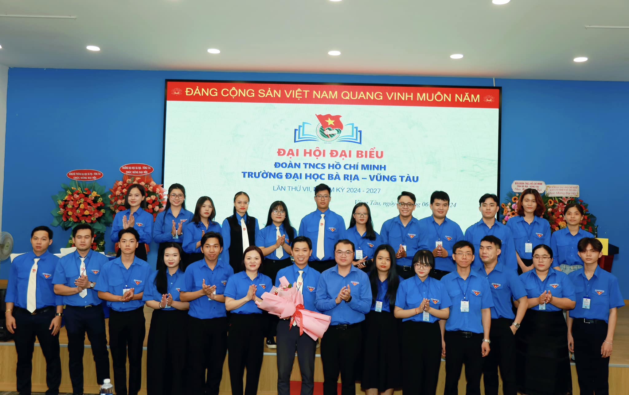 Đại hội Đại biểu Đoàn TNCSHCM Trường Đại học Bà Rịa – Vũng Tàu khóa VII, nhiệm kỳ 2024-2027