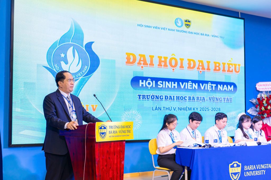 ĐẠI HỘI ĐẠI BIỂU HỘI SINH VIÊN TRƯỜNG ĐẠI HỌC BÀ RỊA – VŨNG TÀU LẦN THỨ V NHIỆM KỲ 2025–2028 THÀNH CÔNG TỐT ĐẸP!