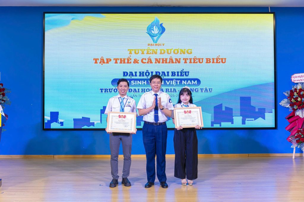 ĐẠI HỘI ĐẠI BIỂU HỘI SINH VIÊN TRƯỜNG ĐẠI HỌC BÀ RỊA – VŨNG TÀU LẦN THỨ V NHIỆM KỲ 2025–2028 THÀNH CÔNG TỐT ĐẸP!