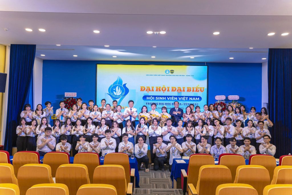 ĐẠI HỘI ĐẠI BIỂU HỘI SINH VIÊN TRƯỜNG ĐẠI HỌC BÀ RỊA – VŨNG TÀU LẦN THỨ V NHIỆM KỲ 2025–2028 THÀNH CÔNG TỐT ĐẸP!