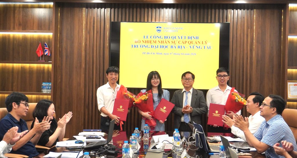 BVU kiện toàn nhân sự, bổ nhiệm những quản lý mới