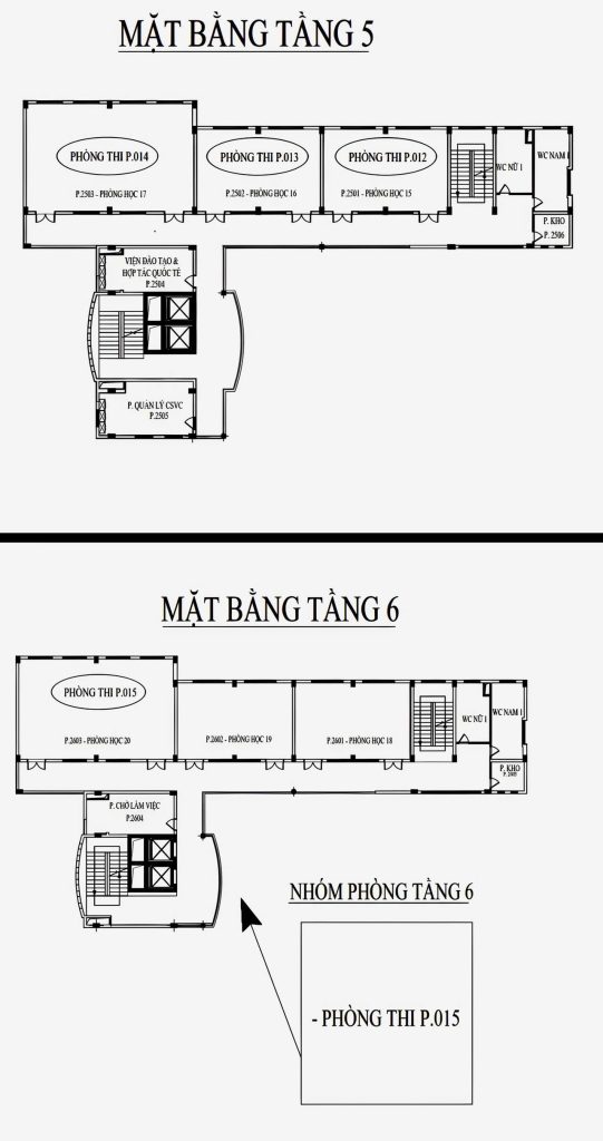SƠ ĐỒ ĐỊA ĐIỂM THI ĐGNL ĐHQG-HCM ĐỢT 1 NĂM 2026 TẠI CỤM THI BVU