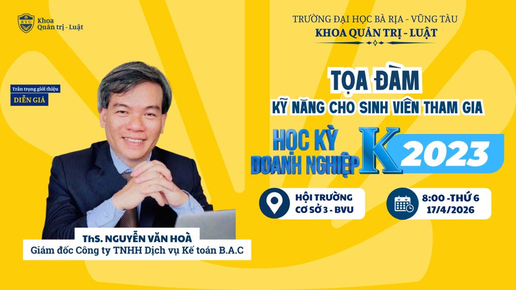 TỌA ĐÀM “HỌC KỲ DOANH NGHIỆP & CƠ HỘI VIỆC LÀM CHO SINH VIÊN 2023”