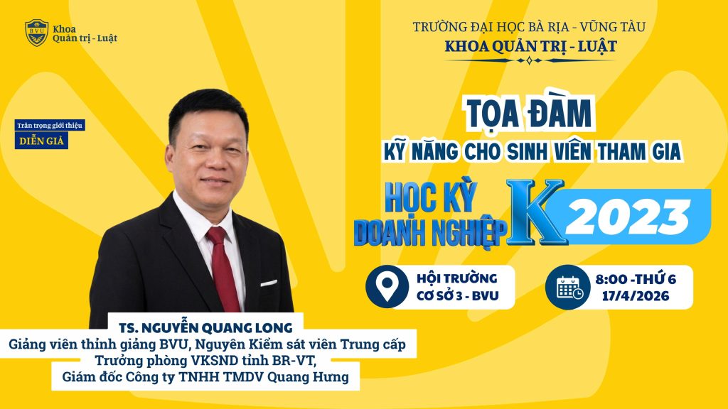 TỌA ĐÀM “HỌC KỲ DOANH NGHIỆP & CƠ HỘI VIỆC LÀM CHO SINH VIÊN 2023”
