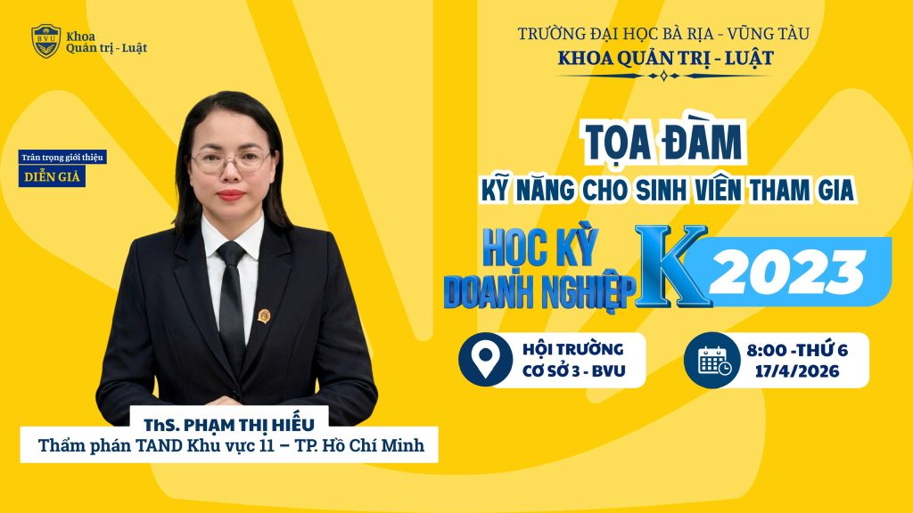 TỌA ĐÀM “HỌC KỲ DOANH NGHIỆP & CƠ HỘI VIỆC LÀM CHO SINH VIÊN 2023”