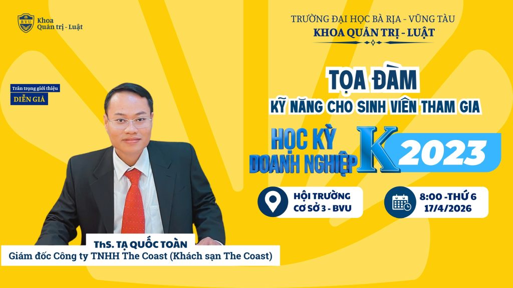 TỌA ĐÀM “HỌC KỲ DOANH NGHIỆP & CƠ HỘI VIỆC LÀM CHO SINH VIÊN 2023”