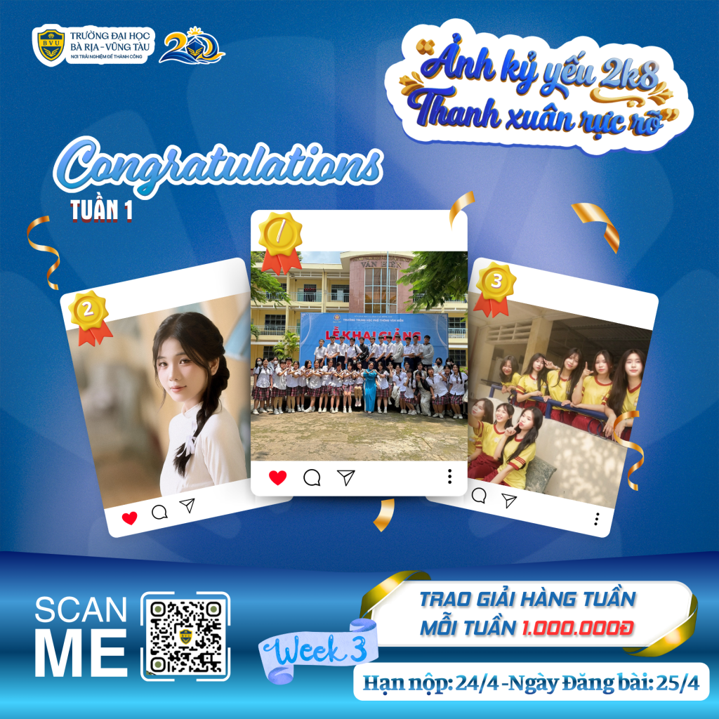 [KẾT QUẢ TUẦN 1] CUỘC THI ẢNH KỶ YẾU 2K8: THANH XUÂN RỰC RỠ – LỘ DIỆN NHỮNG GƯƠNG MẶT ĐẦU TIÊN