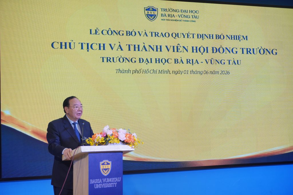 BVU công bố Quyết định bổ nhiệm lãnh đạo Hội đồng trường