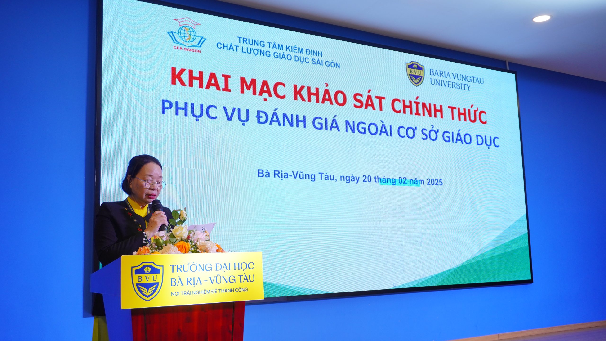 Trường Đại học Bà Rịa – Vũng Tàu khai mạc Khảo sát Chính thức Phục vụ Đánh giá Ngoài Cơ sở Giáo dục