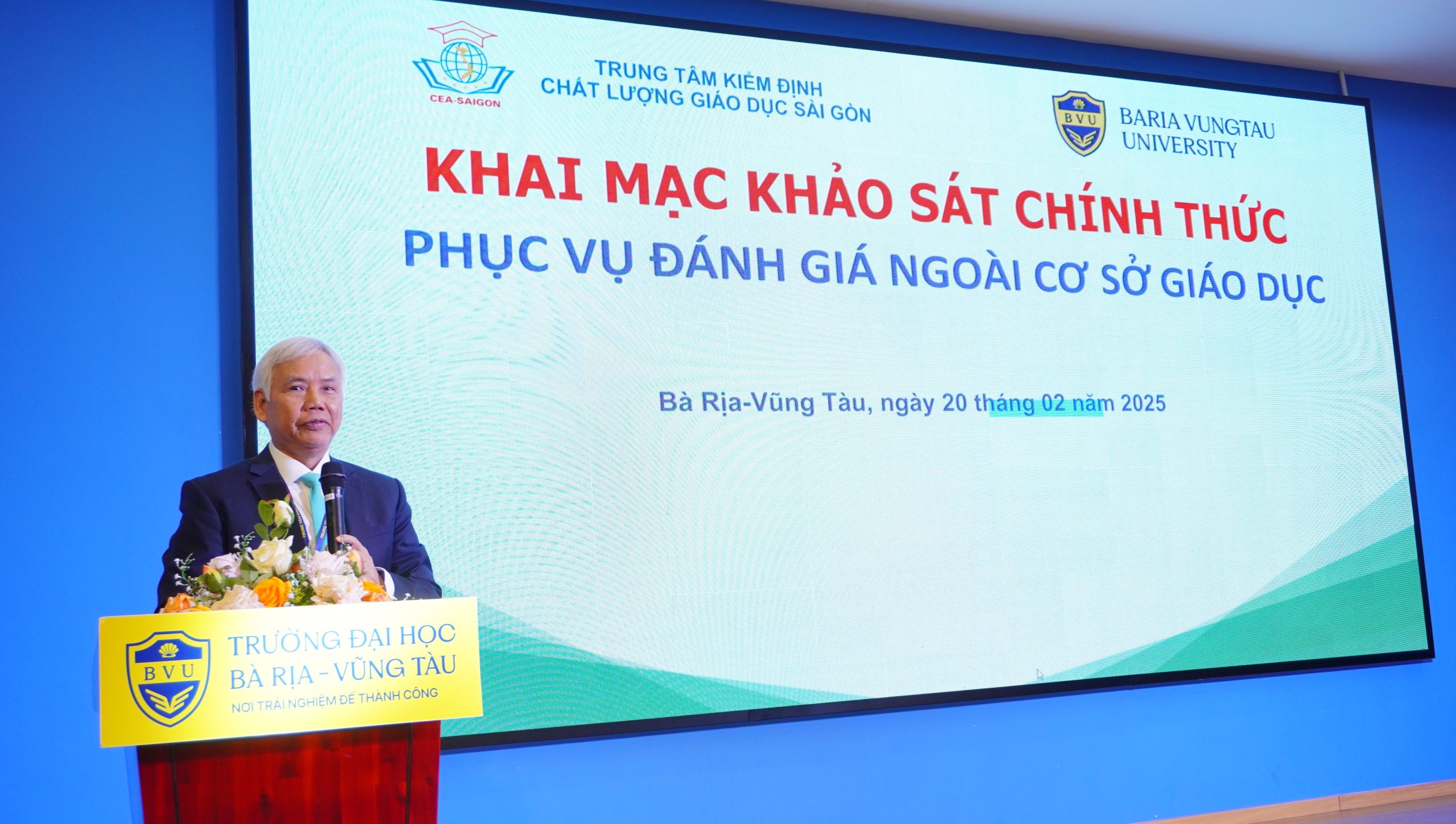 Trường Đại học Bà Rịa – Vũng Tàu khai mạc Khảo sát Chính thức Phục vụ Đánh giá Ngoài Cơ sở Giáo dục