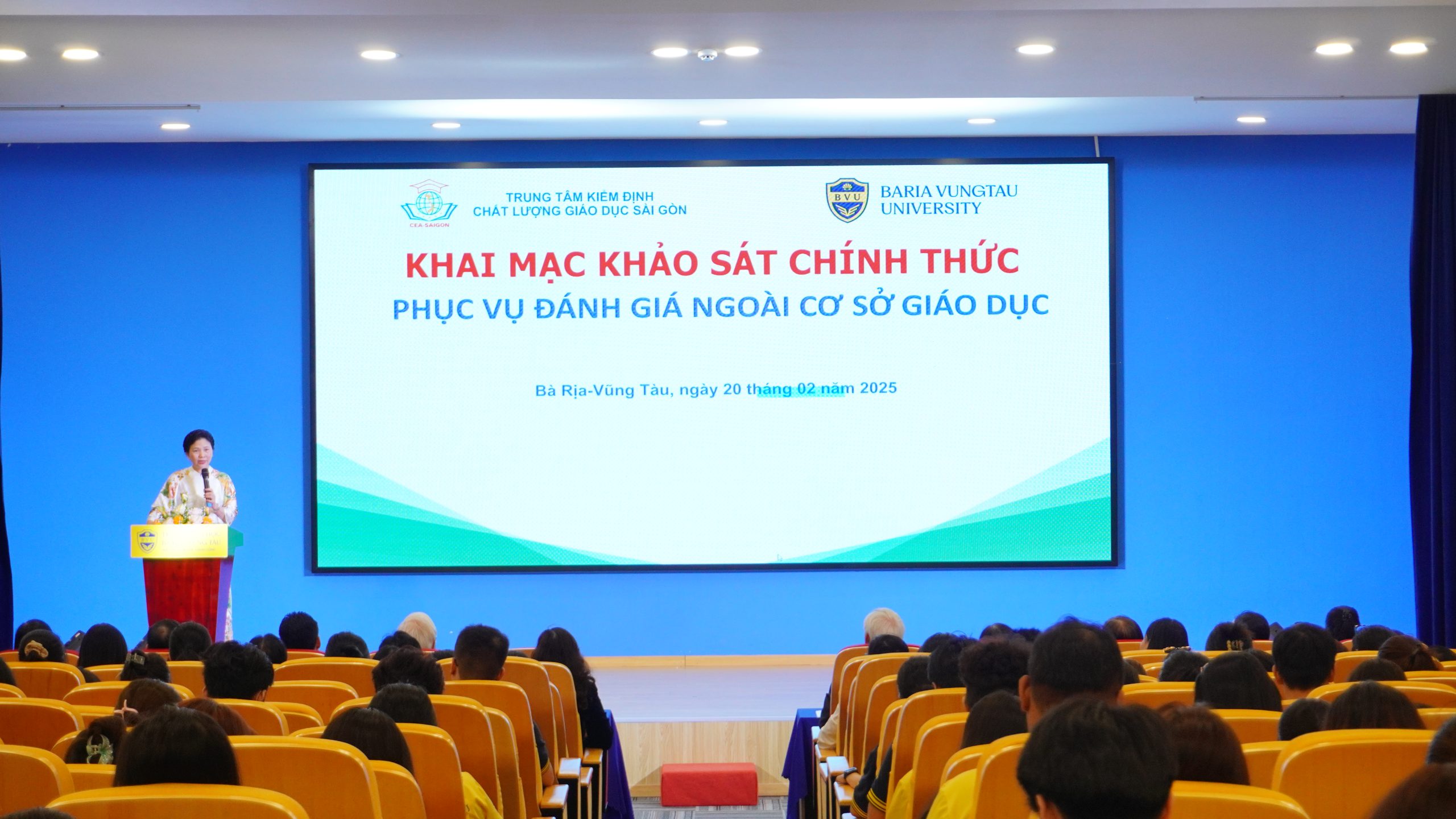 Trường Đại học Bà Rịa – Vũng Tàu khai mạc Khảo sát Chính thức Phục vụ Đánh giá Ngoài Cơ sở Giáo dục