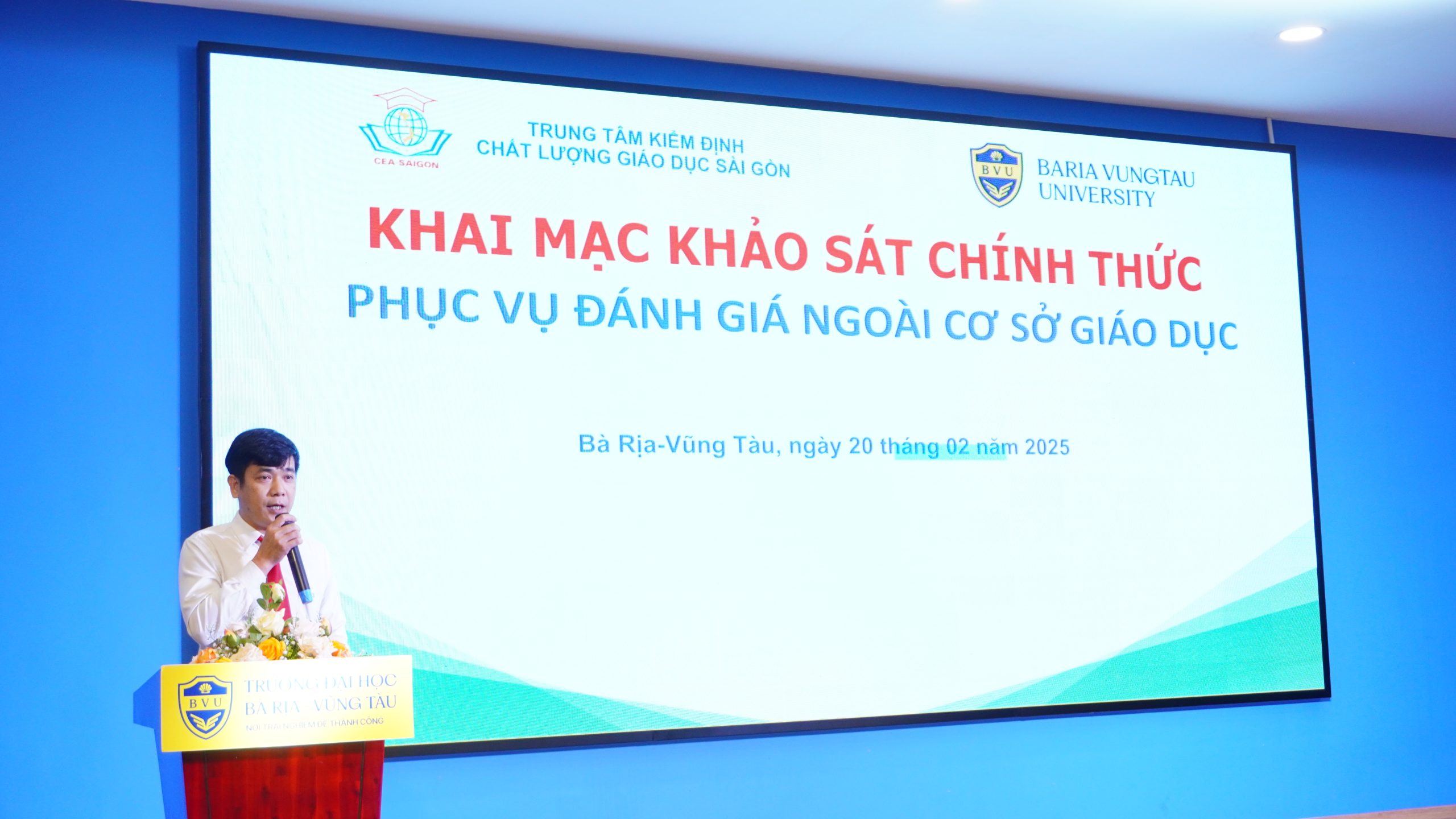 Trường Đại học Bà Rịa – Vũng Tàu khai mạc Khảo sát Chính thức Phục vụ Đánh giá Ngoài Cơ sở Giáo dục