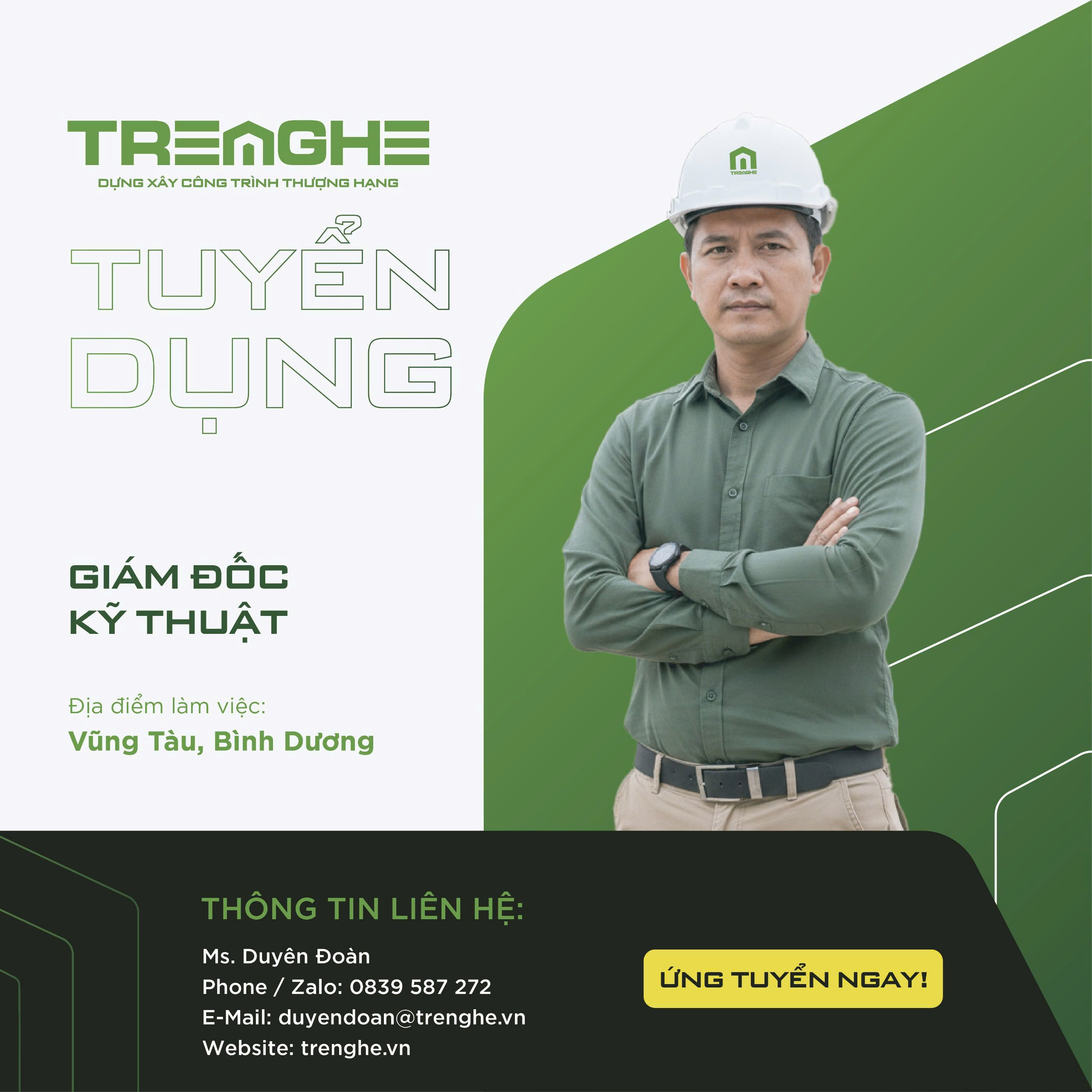 Tuyển dụng từ công ty Kiến trúc xây dựng Tre Nghệ