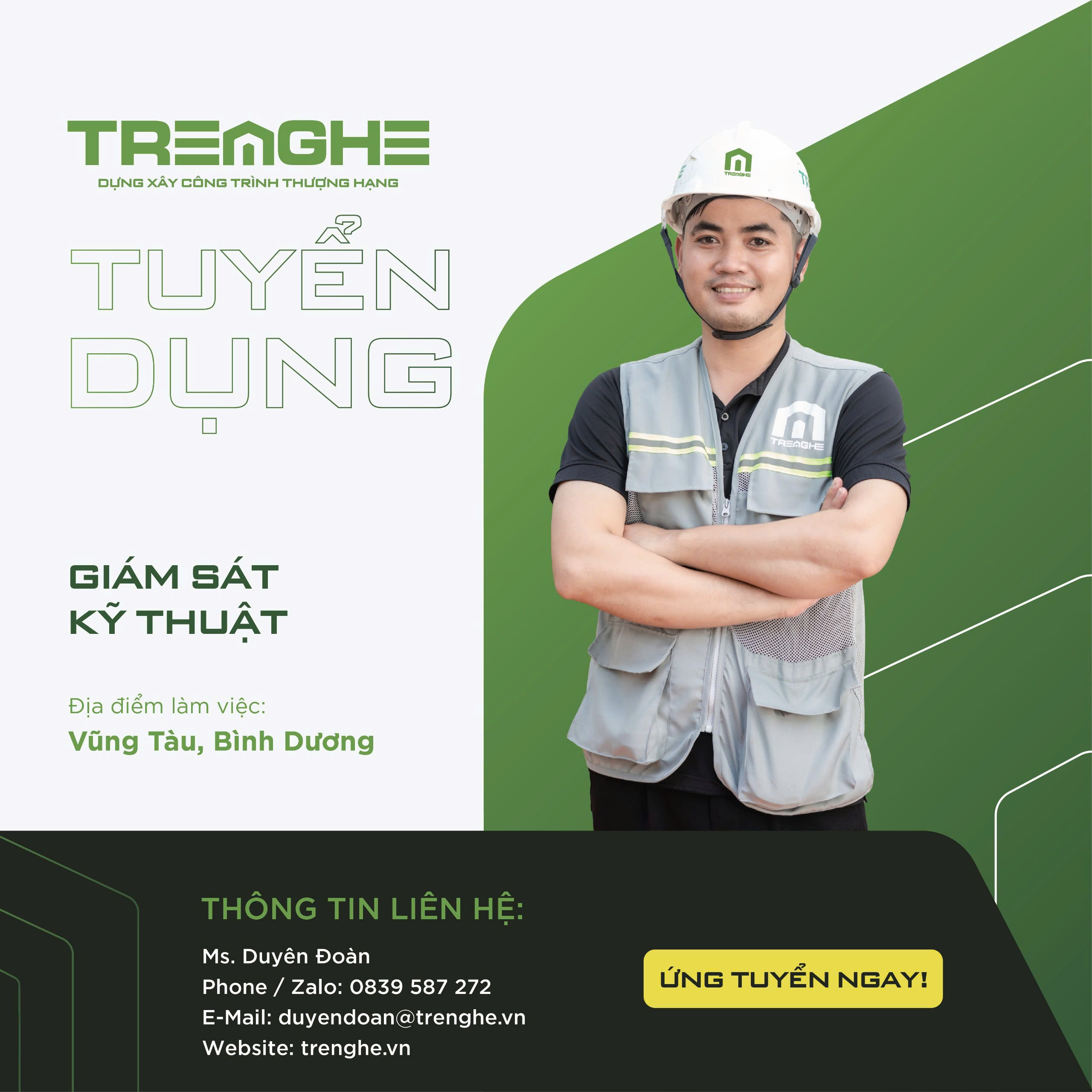 Tuyển dụng từ công ty Kiến trúc xây dựng Tre Nghệ