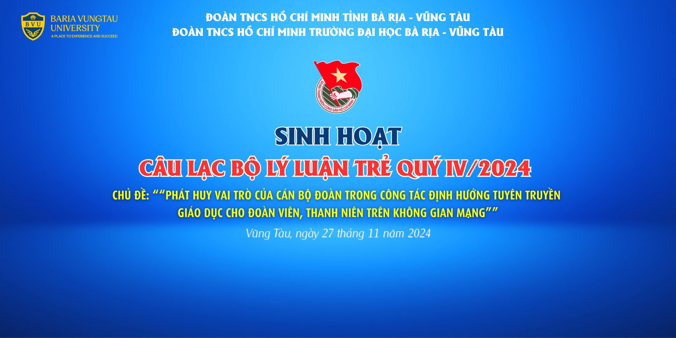 SINH HOẠT CLB LÝ LUẬN TRẺ QUÝ IV/2024: ĐOÀN VIÊN TRẺ VÀ TRÁCH NHIỆM TRÊN KHÔNG GIAN MẠNG