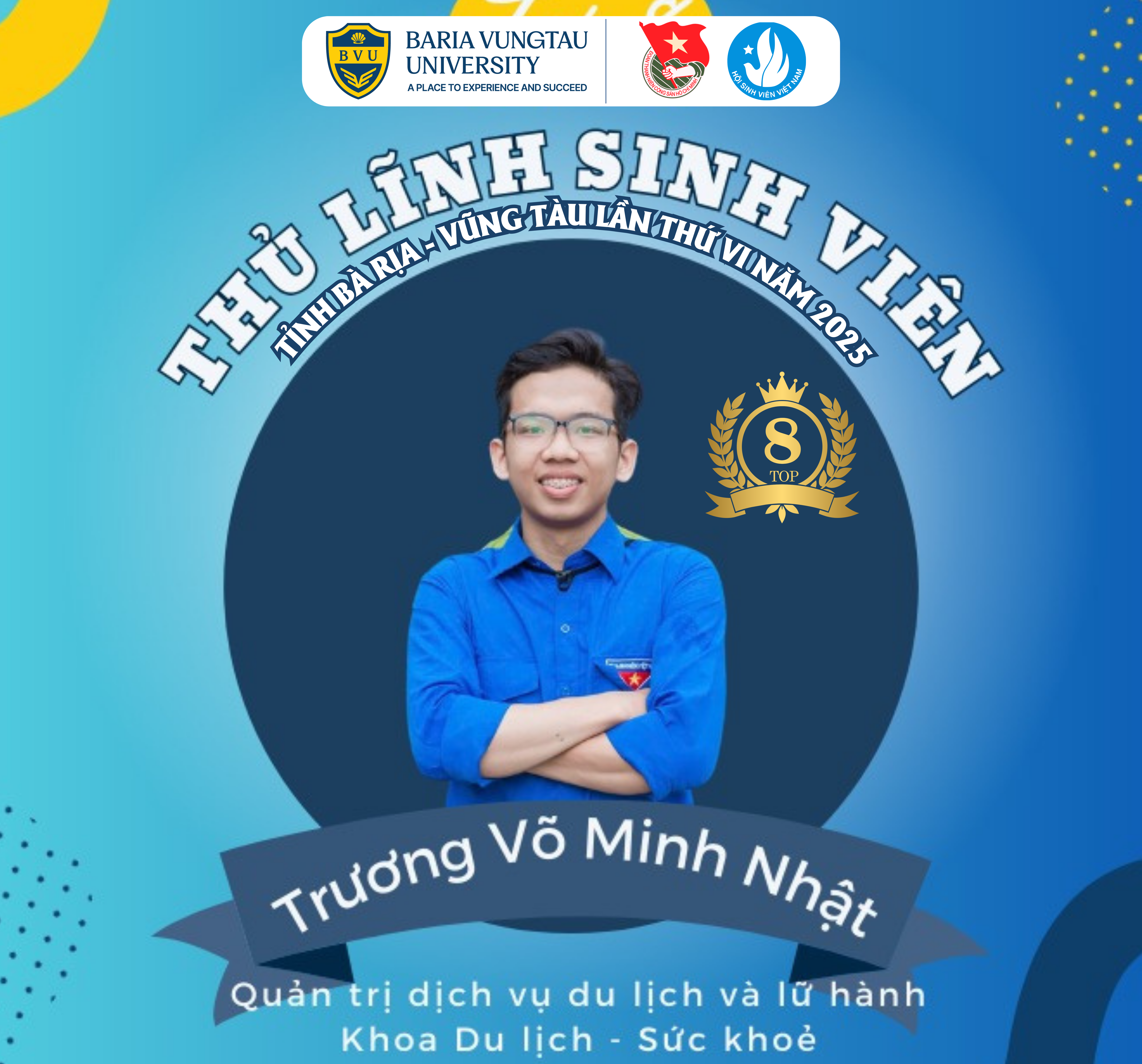 4 SINH VIÊN BVU XUẤT SẮC LỌT TOP 8 CHUNG KẾT HỘI THI “THỦ LĨNH SINH VIÊN” TỈNH BÀ RỊA – VŨNG TÀU LẦN THỨ VI – 2025