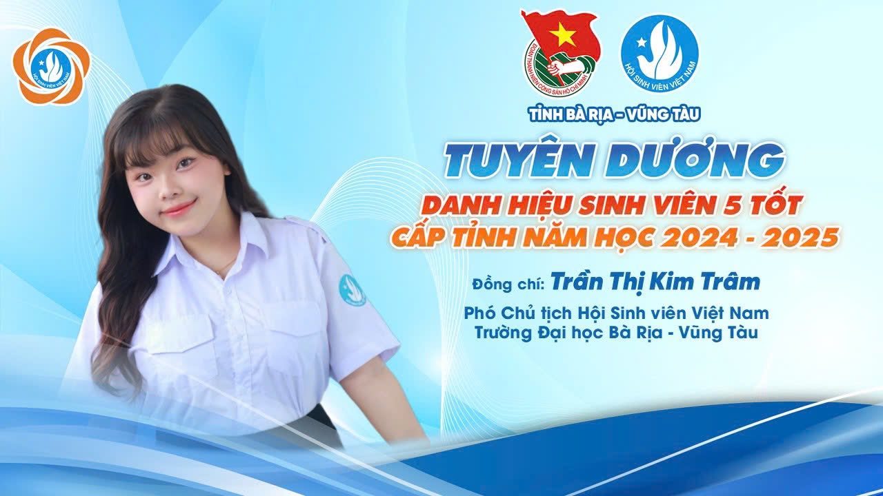 BVU VINH DANH “SINH VIÊN 5 TỐT” CẤP TỈNH, NĂM HỌC 2024 – 2025