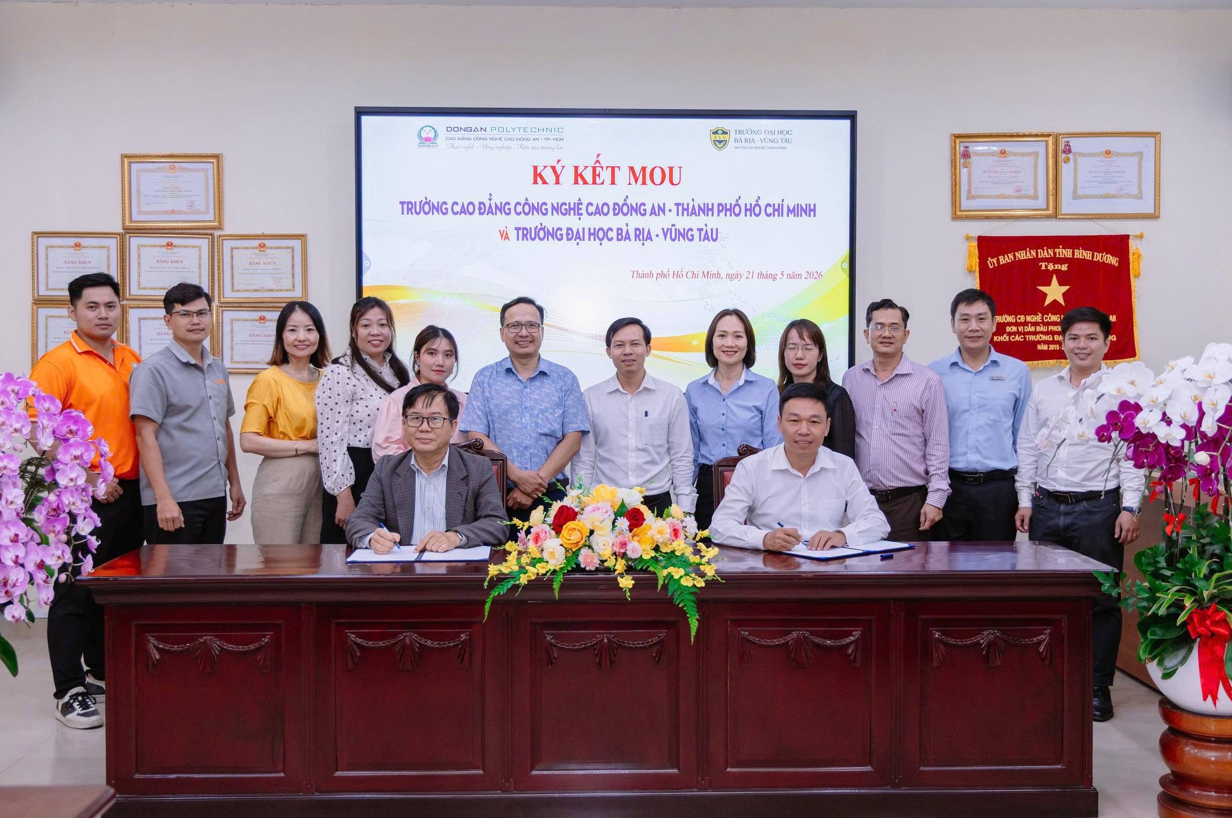 BVU ký kết hợp tác cùng Cao đẳng công nghệ cao Đông An
