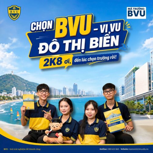 BVU công bố điểm sàn và công cụ tính điểm xét tuyển đối với phương thức xét tuyển điểm thi Tốt nghiệp THPT năm 2026