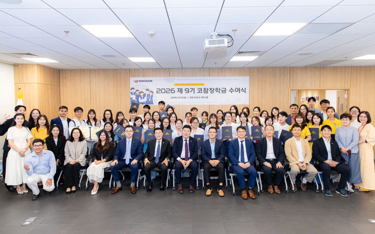 Sinh viên BVU tiếp tục đón nhận học bổng KOCHAM 2026 – Tiếp sức ước mơ, kết nối tương lai Việt – Hàn
