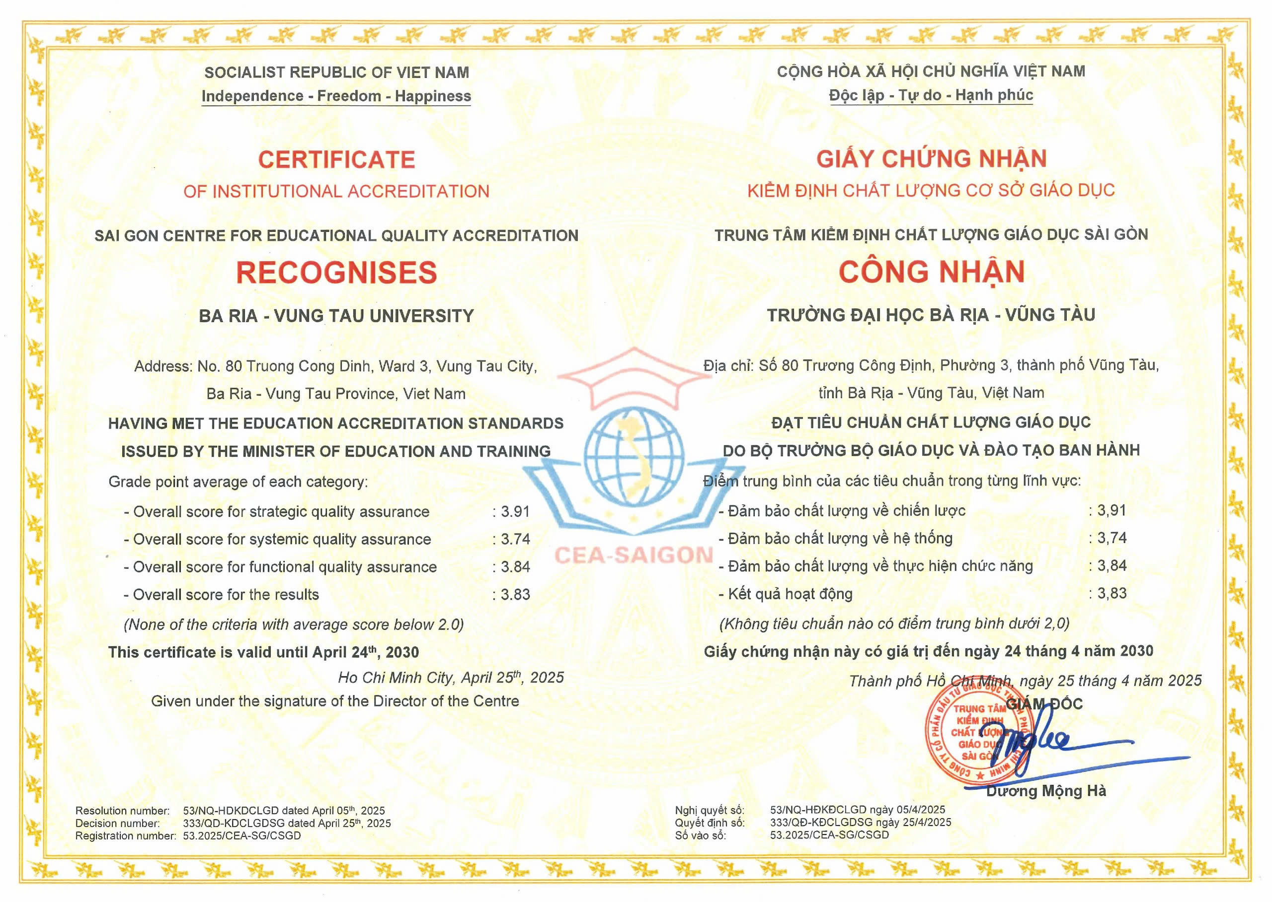 BaRia-VungTau University