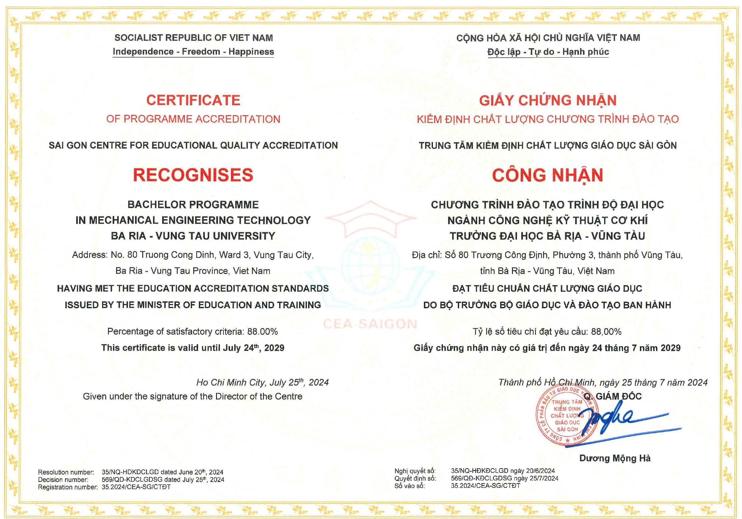 Kiểm định chất lượng cơ sở giáo dục & chương trình đào tạo