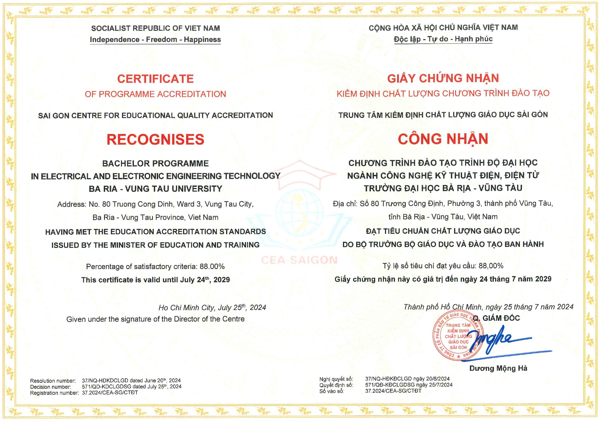 Kiểm định chất lượng cơ sở giáo dục & chương trình đào tạo
