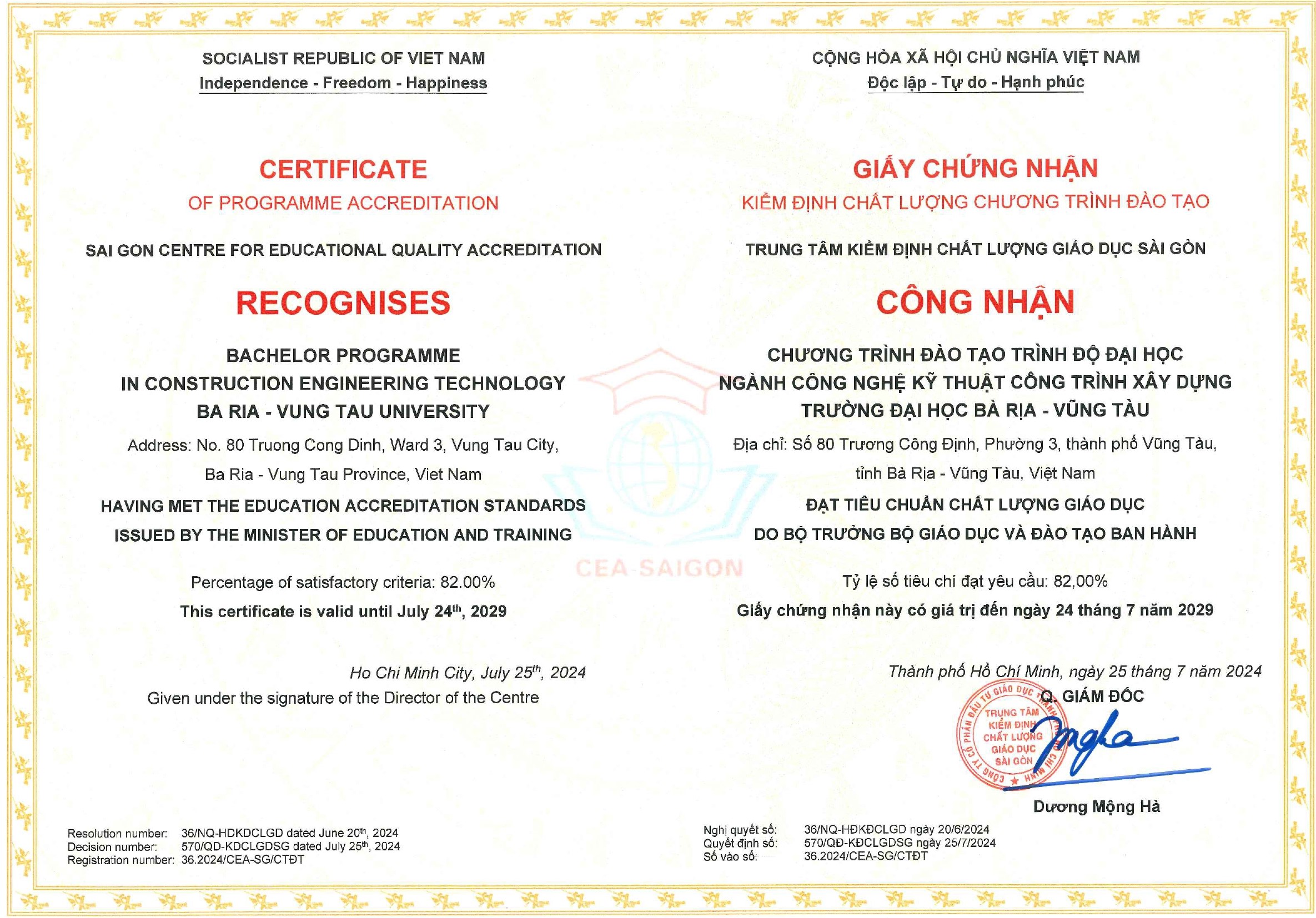 Kiểm định chất lượng cơ sở giáo dục & chương trình đào tạo