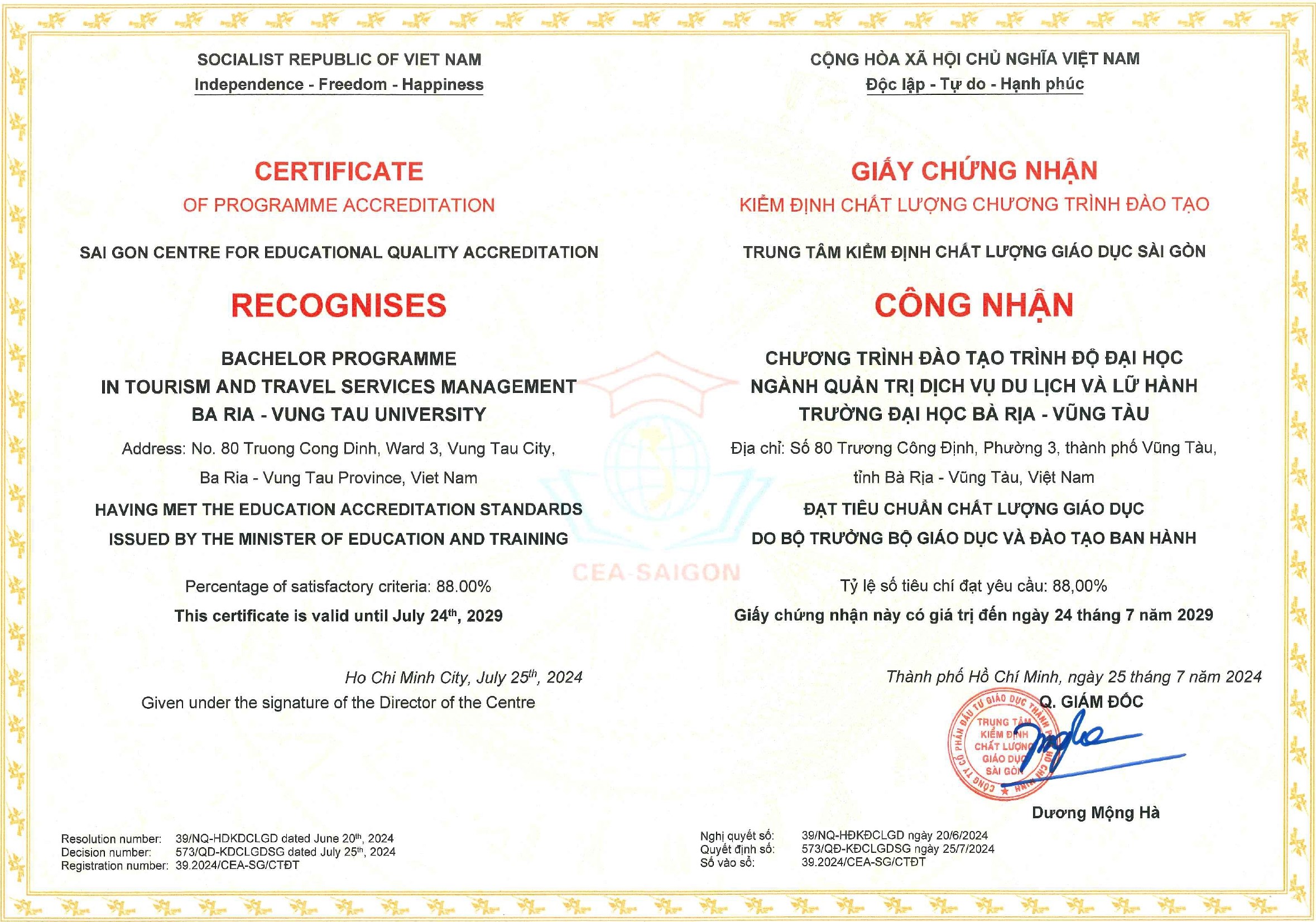 Kiểm định chất lượng cơ sở giáo dục & chương trình đào tạo