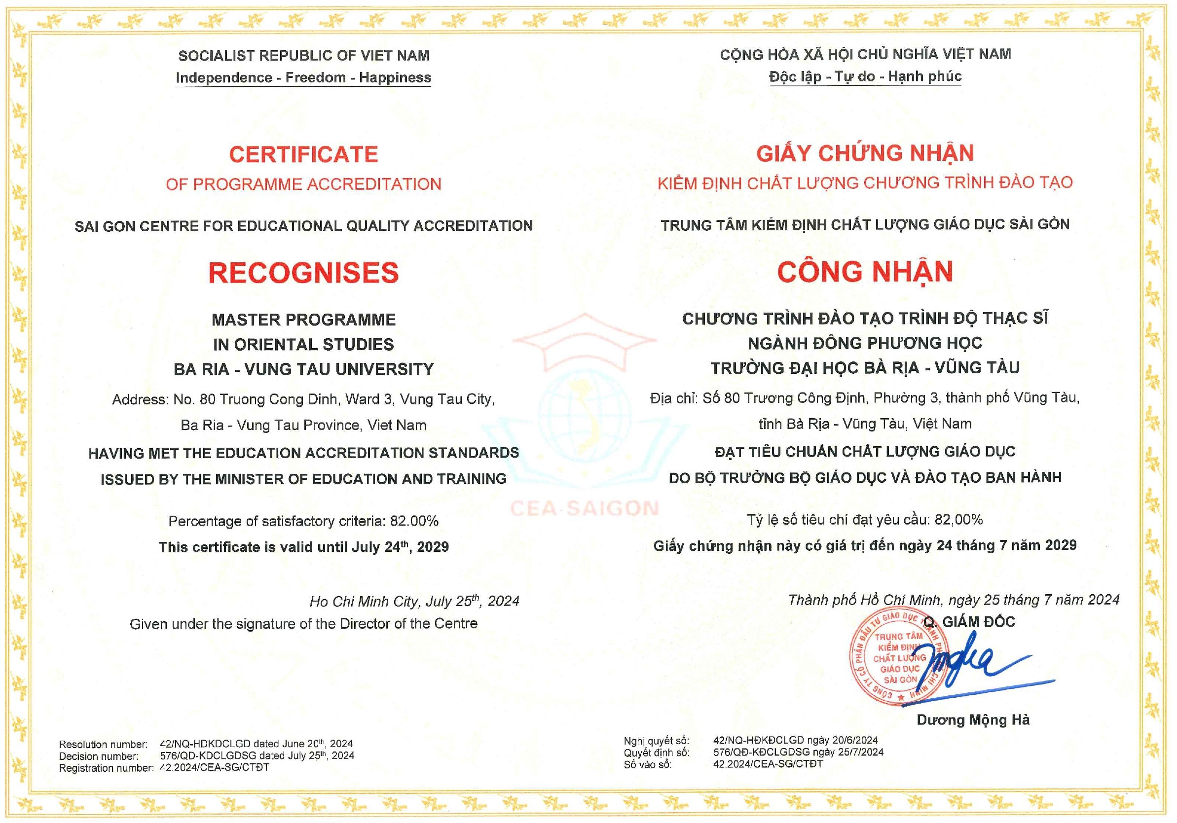 Kiểm định chất lượng cơ sở giáo dục & chương trình đào tạo