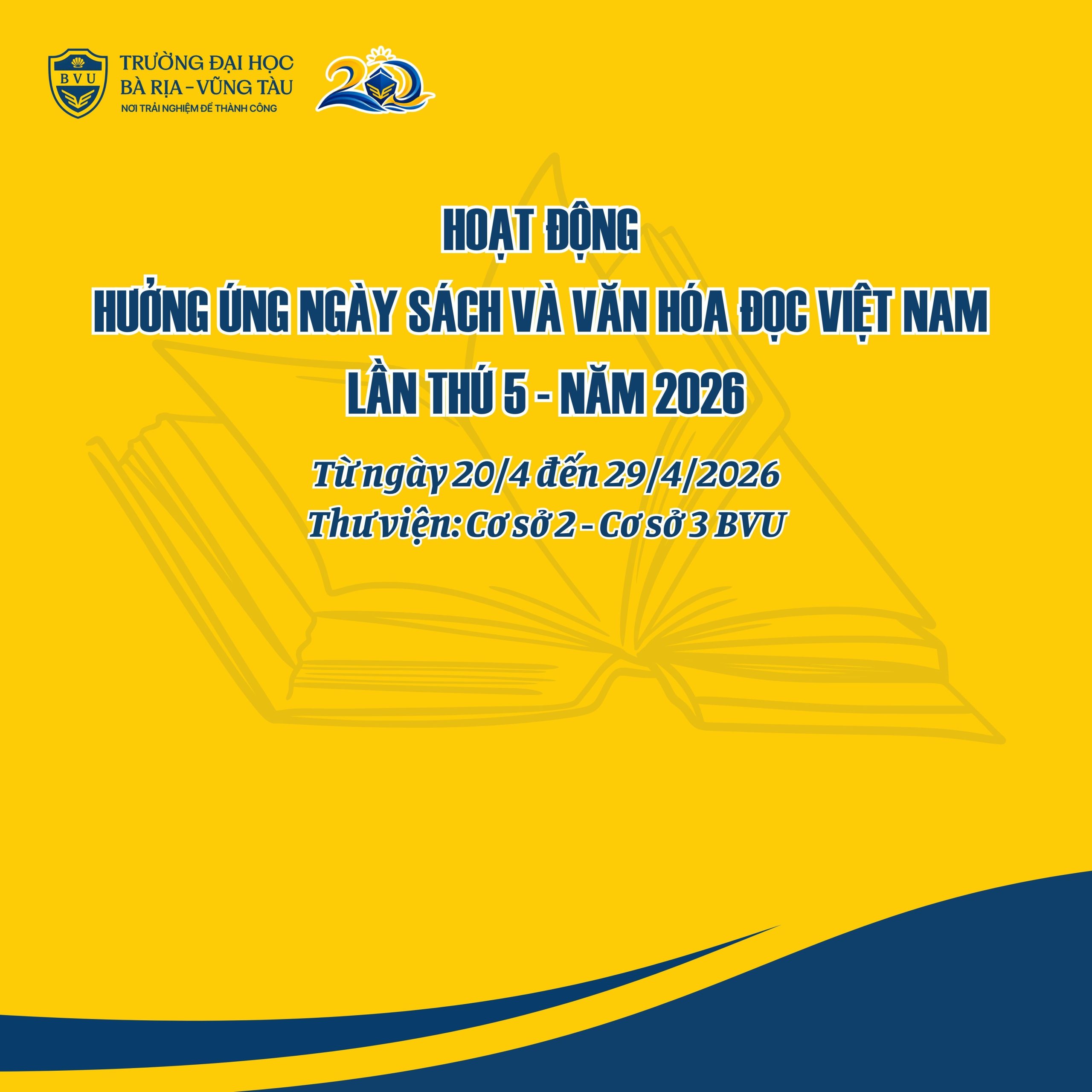 Hoạt động Hưởng ứng Ngày Sách và Văn hóa đọc Việt Nam lần thứ 5 – Năm 2026
