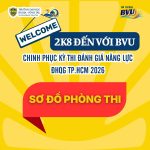 SƠ ĐỒ ĐỊA ĐIỂM THI ĐGNL ĐHQG-HCM ĐỢT 1 NĂM 2026 TẠI CỤM THI BVU