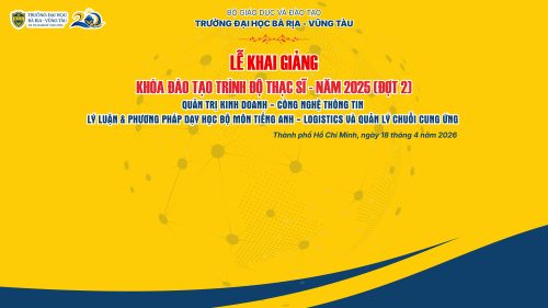 LỄ KHAI GIẢNG KHÓA ĐÀO TẠO TRÌNH ĐỘ THẠC SĨ – NĂM 2025 (ĐỢT 2)
