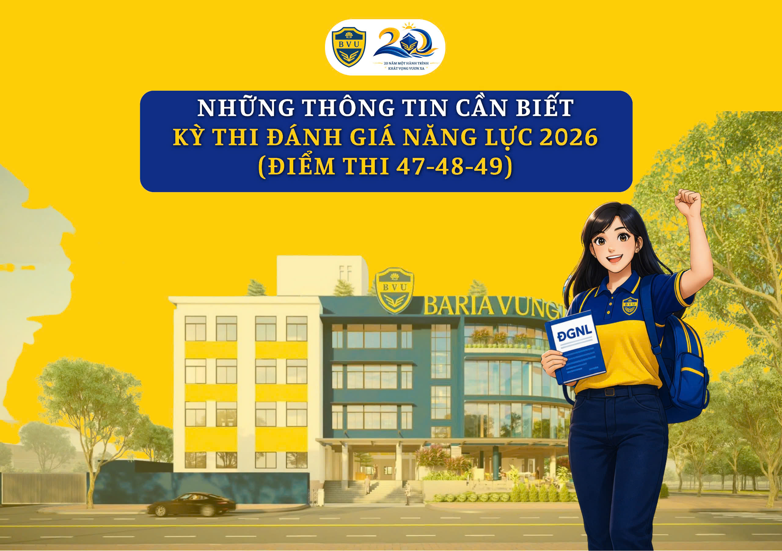 KỲ THI ĐÁNH GIÁ NĂNG LỰC CỦA ĐHQG TP. HỒ CHÍ MINH (V-ACT) 2026 TẠI VŨNG TÀU: BVU CHUẨN BỊ TỐT NHẤT ĐỂ ĐÓN THÍ SINH