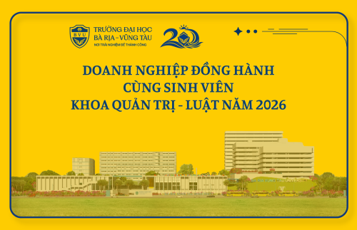 DOANH NGHIỆP ĐỒNG HÀNH CÙNG SINH VIÊN KHOA QUẢN TRỊ – LUẬT NĂM 2026