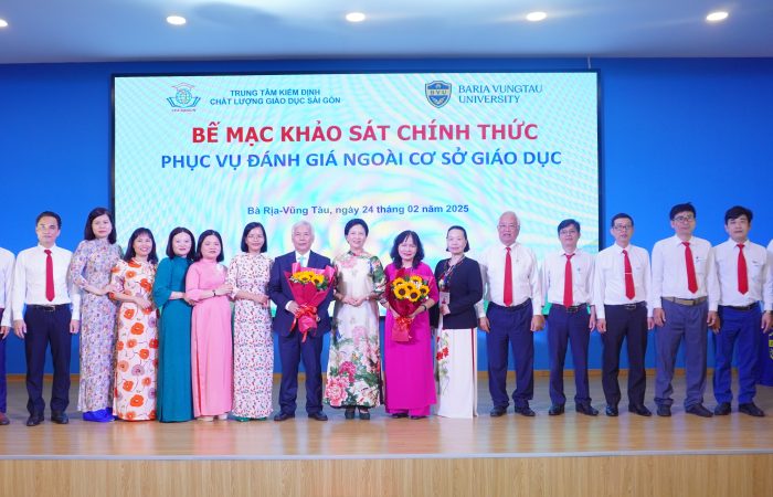 BẾ MẠC ĐỢT KHẢO SÁT CHÍNH THỨC PHỤC VỤ ĐÁNH GIÁ NGOÀI TẠI TRƯỜNG ĐẠI HỌC BÀ RỊA – VŨNG TÀU