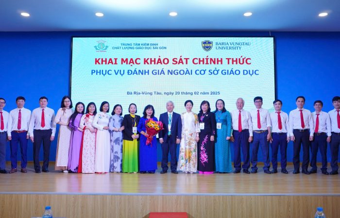 Trường Đại học Bà Rịa – Vũng Tàu khai mạc Khảo sát Chính thức Phục vụ Đánh giá Ngoài Cơ sở Giáo dục