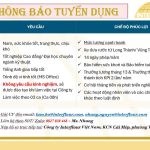 Tuyển dụng Phó ca sản xuất – Khu CN Cái Mép