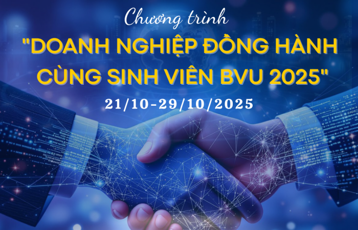 Chương trình “Doanh nghiệp đồng hành cùng sinh viên BVU 2025”