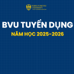 Tuyển dụng chuyên viên Trung tâm tuyển sinh BVU năm học 2025-2026