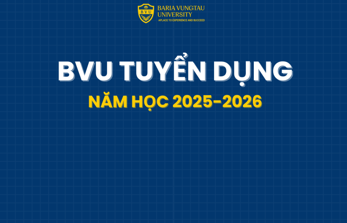 Tuyển dụng chuyên viên Trung tâm tuyển sinh BVU năm học 2025-2026
