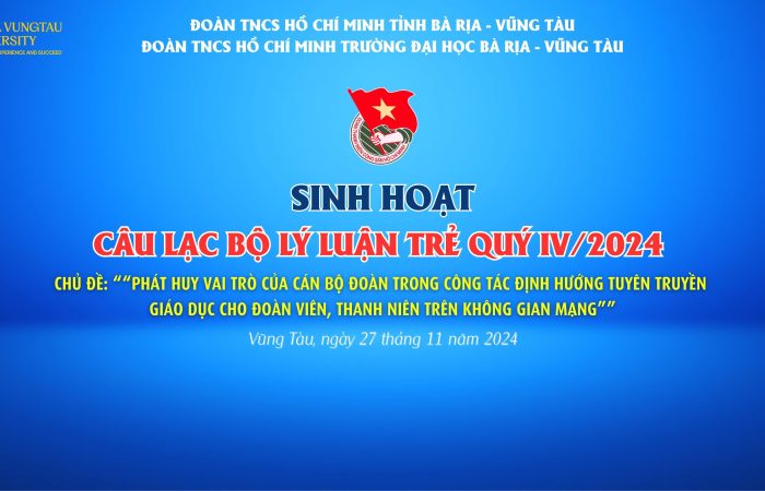 SINH HOẠT CLB LÝ LUẬN TRẺ QUÝ IV/2024: ĐOÀN VIÊN TRẺ VÀ TRÁCH NHIỆM TRÊN KHÔNG GIAN MẠNG