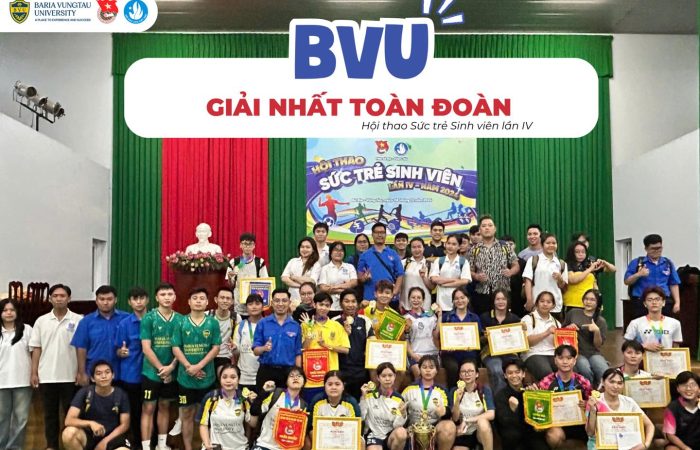 TỰ HÀO: BVU NHẤT TOÀN ĐOÀN TẠI HỘI THAO “SỨC TRẺ SINH VIÊN” LẦN THỨ IV – NĂM 2024 🏆