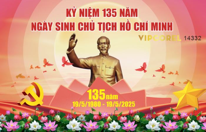 Tuyên truyền kỷ niệm 135 năm Ngày sinh Chủ tịch Hồ Chí Minh (19/5/1890 – 19/5/2025)