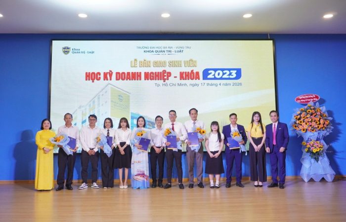 Khoa Quản trị – Luật BVU: Tưng bừng chào đón học kỳ Doanh nghiệp K23
