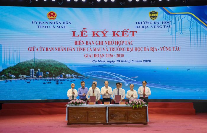 BVU ký kết hợp tác chiến lược cùng UBND tỉnh Cà Mau phát triển nguồn nhân lực kinh tế biển