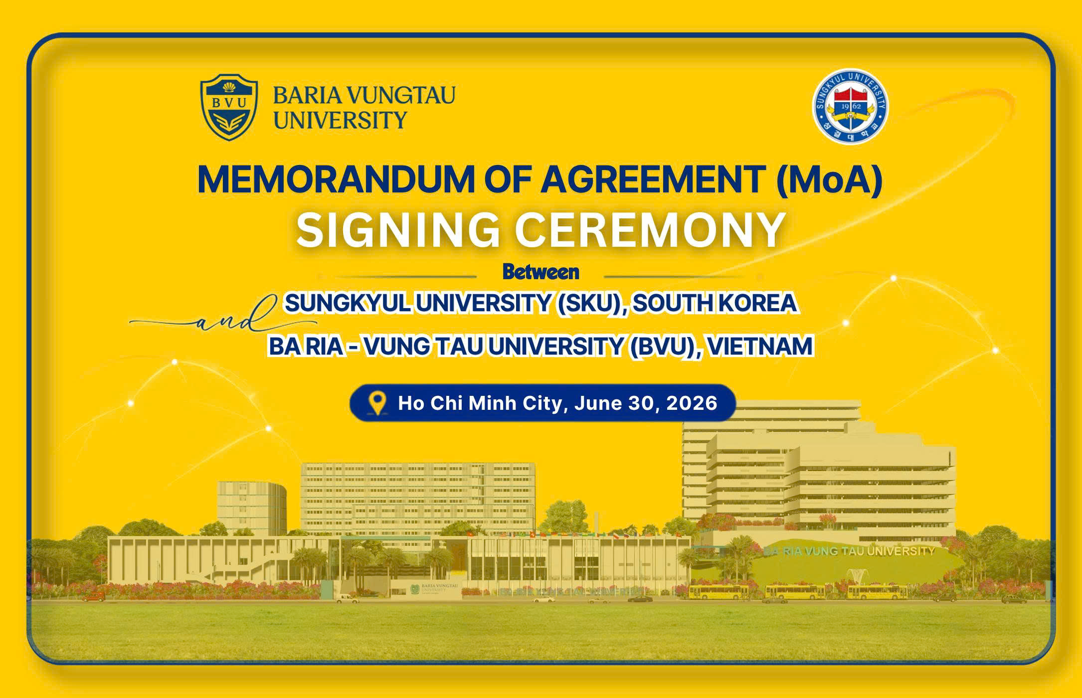 BVU Ký kết hợp tác cùng Trường Đại học Sungkyul (Hàn Quốc)