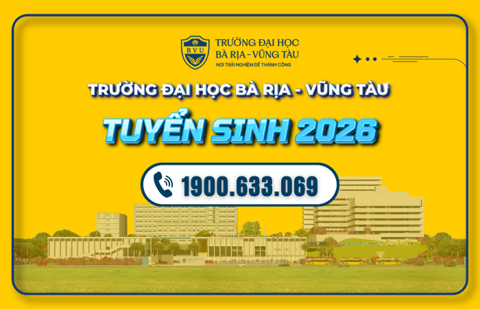 Trường Đại học Bà Rịa – Vũng Tàu công bố thông tin tuyển sinh năm 2026