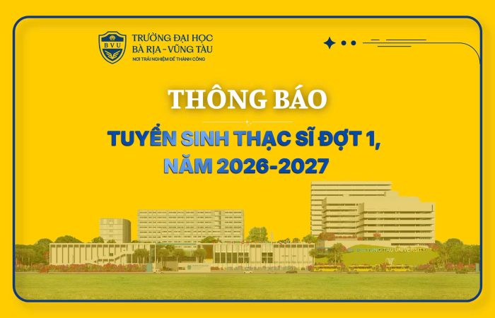 Thông báo Tuyển sinh Thạc sĩ đợt 1 năm 2026-2027