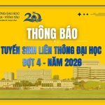 Thông báo Tuyển sinh Liên thông Đại học Đợt 4 năm 2026